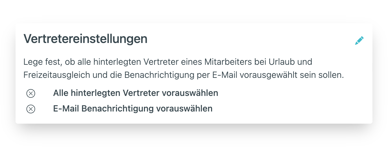 Einstellungen zur Verwendung halber Urlaubstage